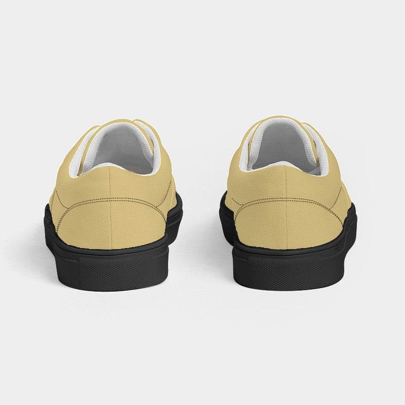 Khaki Men's Canvas Sneakers (Y-MU-LG) - Back