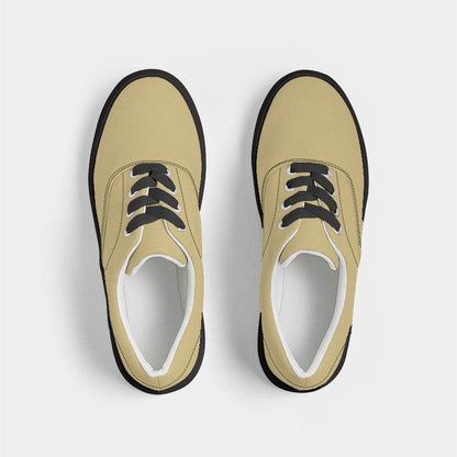Khaki Men's Canvas Sneakers (Y-MU-LG) - Top