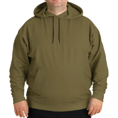 Khaki Olive Hoodie PLUS (Y-FM-MD) - Man Front PLUS