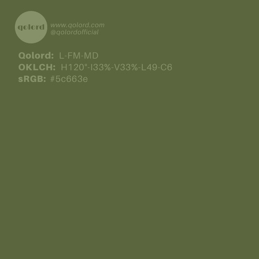 Medium-Dark Fully-Muted Lime | L-FM-MD