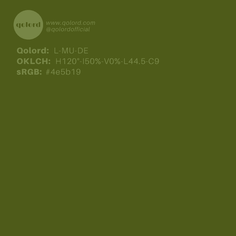 Deep Muted Lime | L-MU-DE