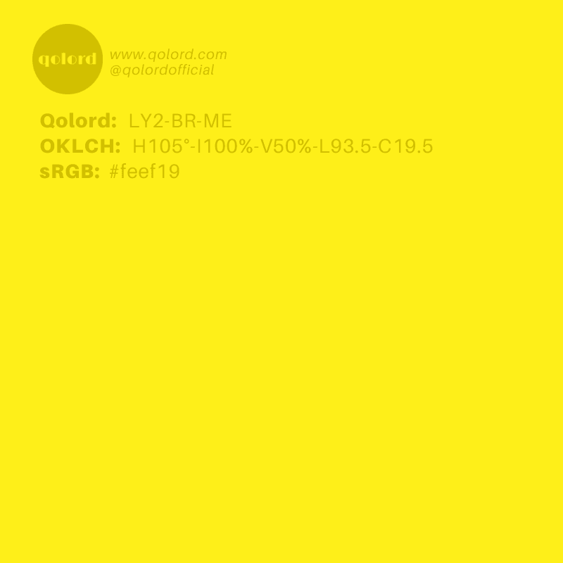 Bright Yellow | LY2-BR-ME