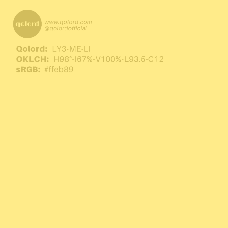 Light Medium Yellow | LY3-ME-LI