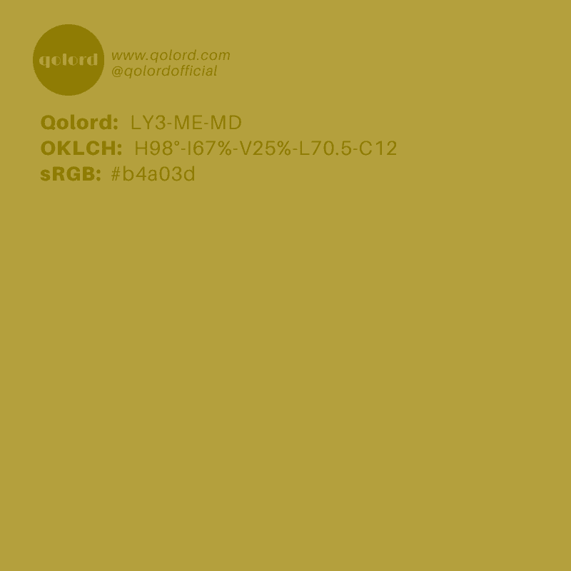 Medium-Dark Medium Yellow | LY3-ME-MD