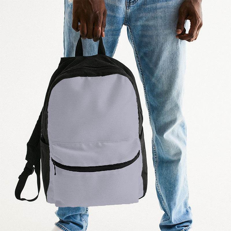 Lavender Gray Canvas Backpack (PUI2-NE-LG) - Man Holding