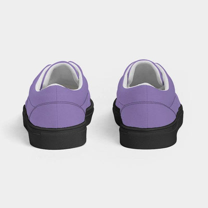 Lavender Men's Canvas Sneakers (PU-ME-LI) - Back