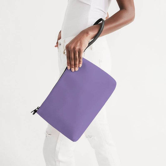 Lavender Zip Pouch (PU-ME-LI) - Side Holding