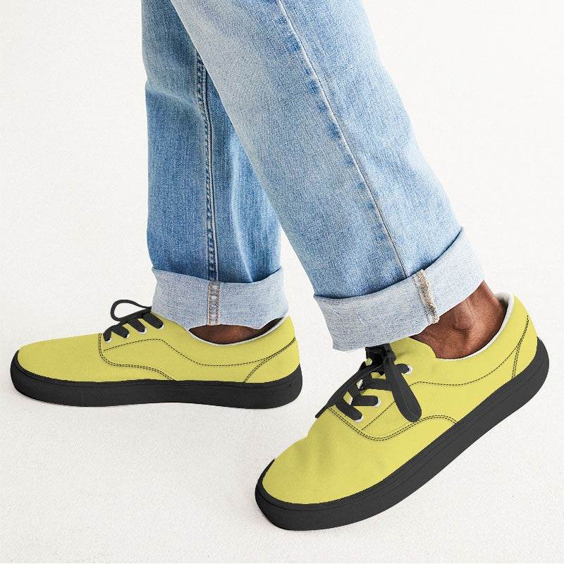 Lemon Men's Canvas Sneakers (LY2-CL-LI) - Man CloseUp