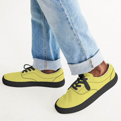 Lemon Men's Canvas Sneakers (LY2-CL-LI) - Man CloseUp
