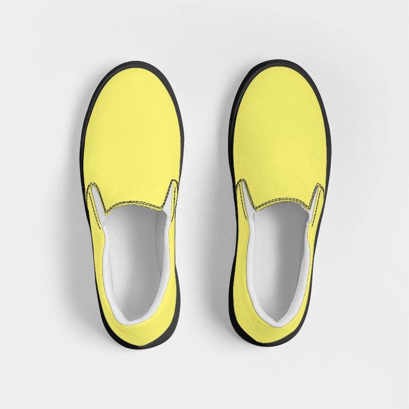 Lemon Men's Slip-On Canvas Sneakers (LY2-CL-LI) - Top