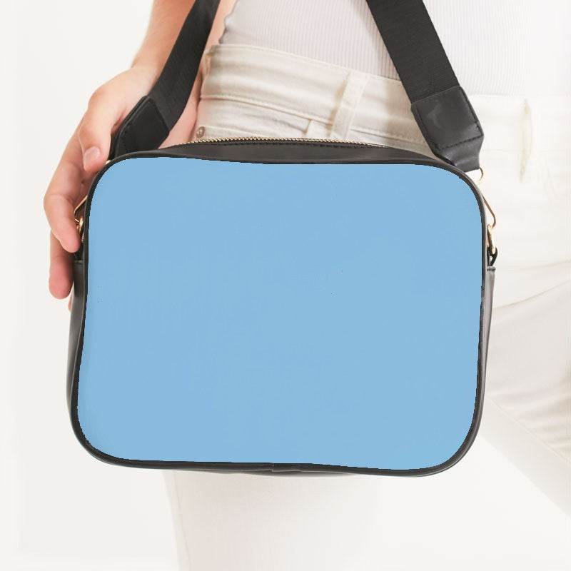 Light Blue Crossbody Bag (B-ME-LI) - Woman Front CloseUp