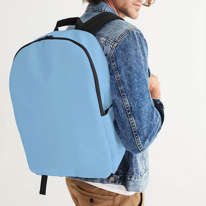 Light Blue Waterproof Backpack (B-ME-LI) - Man CloseUp