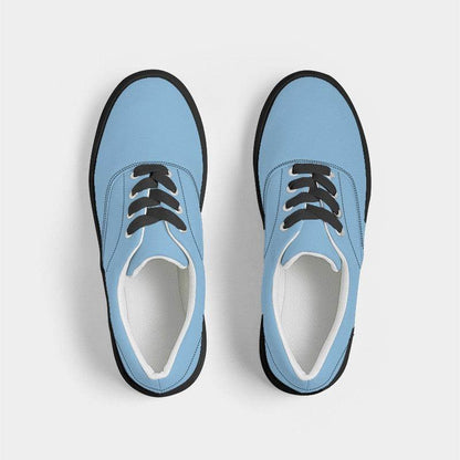 Light Blue Women's Canvas Sneakers (B-ME-LI) - Top