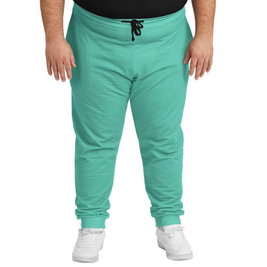 Light Clear Blue-Green Joggers PLUS (BG-CL-LI) - Man Front PLUS
