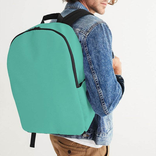 Light Clear Blue-Green Waterproof Backpack (BG-CL-LI) - Man CloseUp