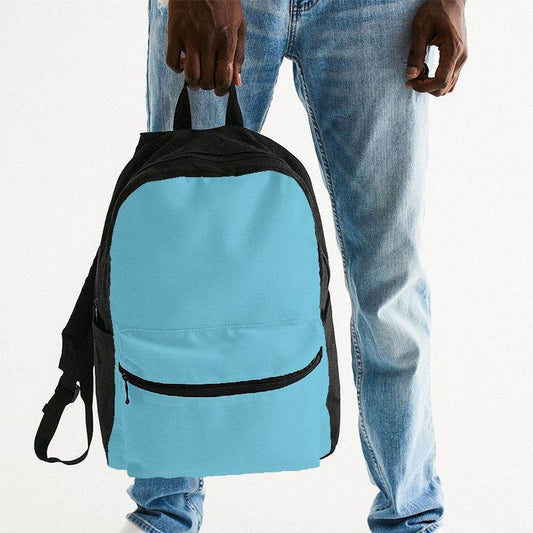 Light Clear Cyan Canvas Backpack (BC3-CL-LI) - Man Holding