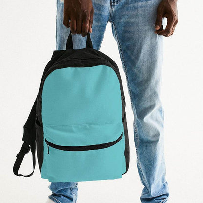 Light Clear Cyan Canvas Backpack (CBG1-CL-LI) - Man Holding