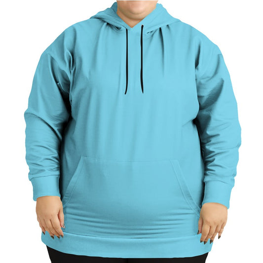 Light Clear Cyan Hoodie PLUS (BC3-CL-LI) - Woman Front PLUS