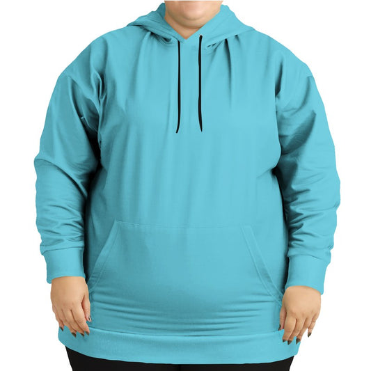 Light Clear Cyan Hoodie PLUS (C-CL-LI) - Woman Front PLUS
