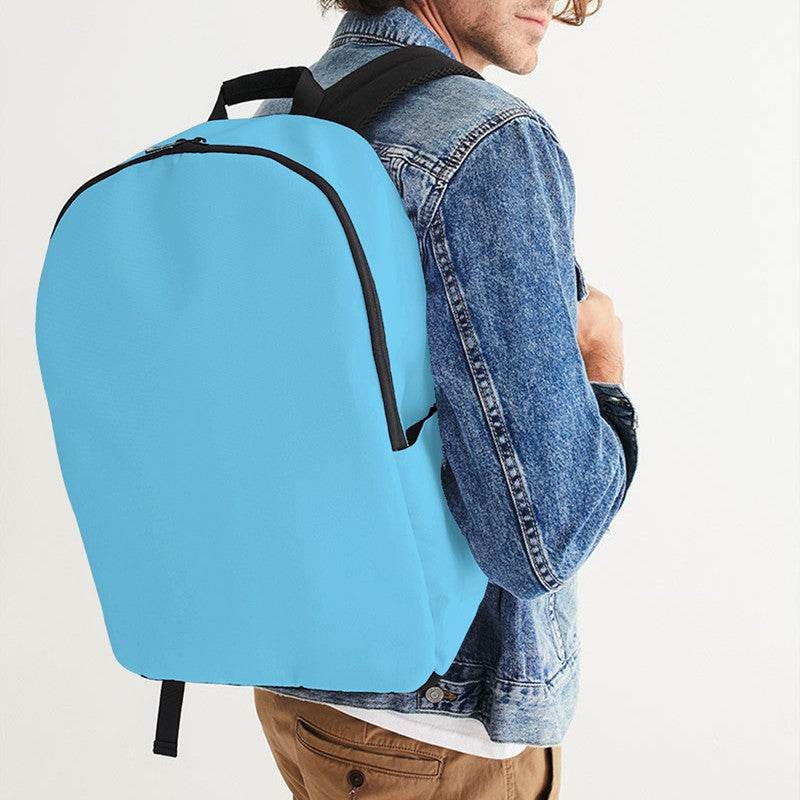 Light Clear Cyan Waterproof Backpack (BC2-CL-LI) - Man CloseUp