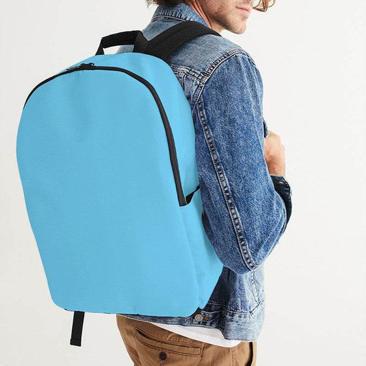 Light Clear Cyan Waterproof Backpack (BC2-CL-LI) - Man CloseUp
