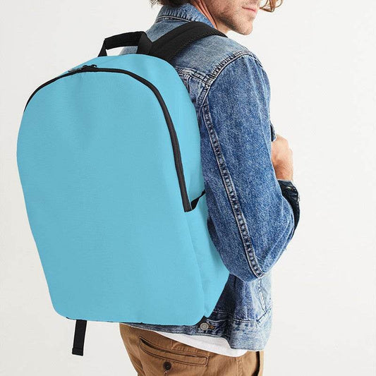 Light Clear Cyan Waterproof Backpack (BC3-CL-LI) - Man CloseUp