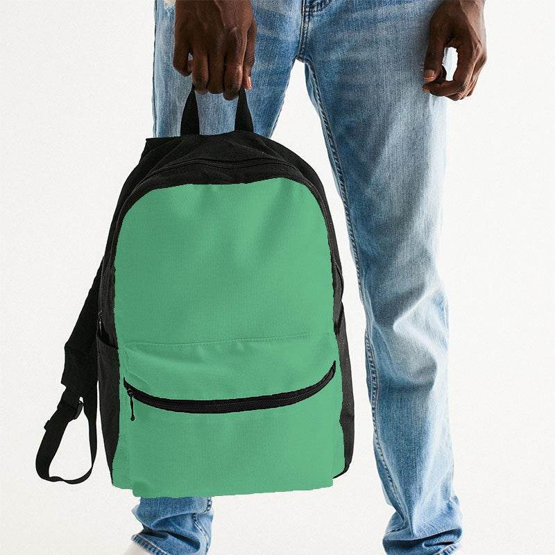 Light Clear Green Canvas Backpack (BGG3-CL-LI) - Man Holding