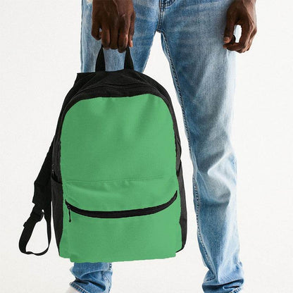 Light Clear Green Canvas Backpack (G-CL-LI) - Man Holding