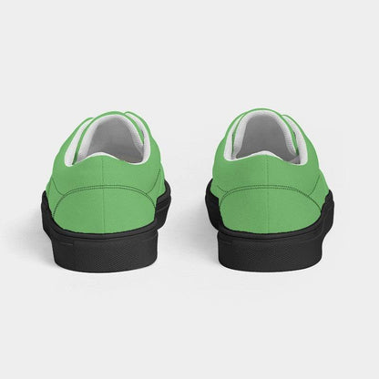 Light Clear Green Men's Canvas Sneakers (GL1-CL-LI) - Back