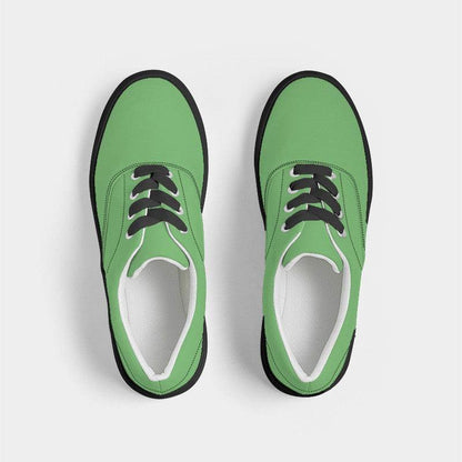 Light Clear Green Men's Canvas Sneakers (GL1-CL-LI) - Top
