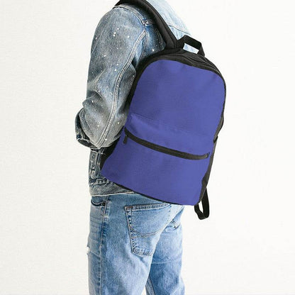 Light Clear Indigo Canvas Backpack (PUI3-CL-LI) - Man Back CloseUp