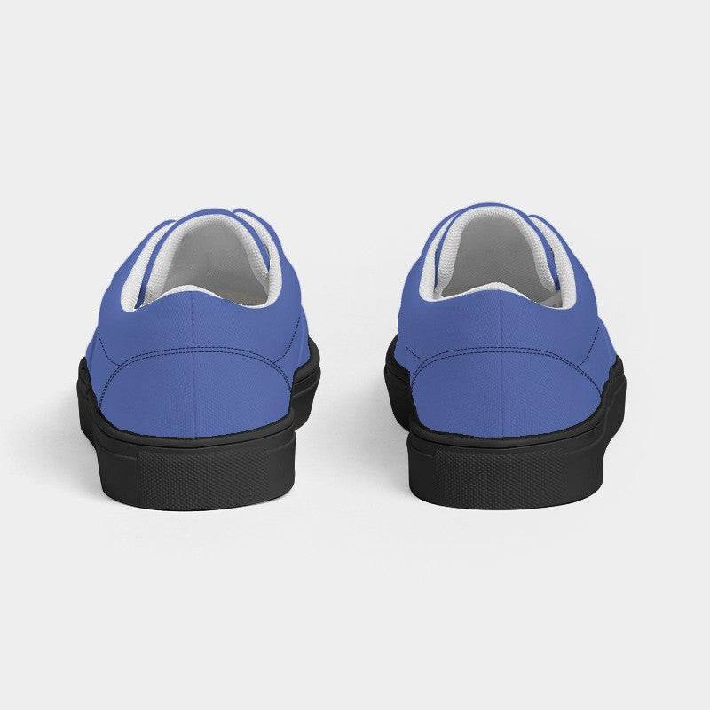Light Clear Indigo Men's Canvas Sneakers (I-CL-LI) - Back