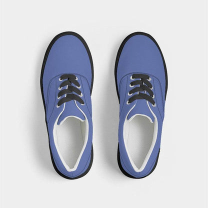 Light Clear Indigo Men's Canvas Sneakers (I-CL-LI) - Top
