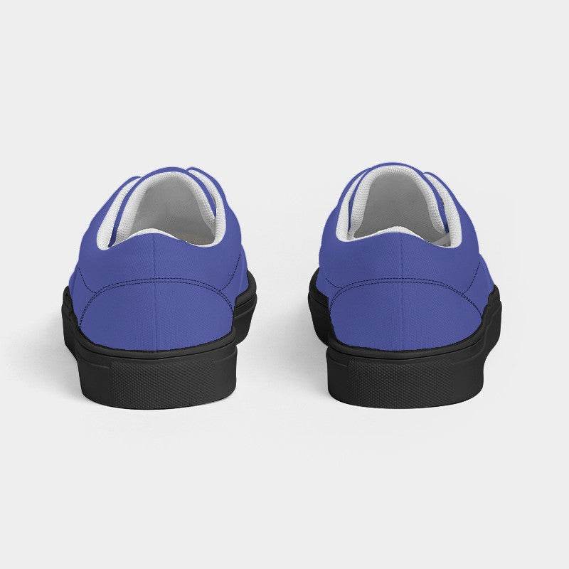 Light Clear Indigo Men's Canvas Sneakers (PUI3-CL-LI) - Back
