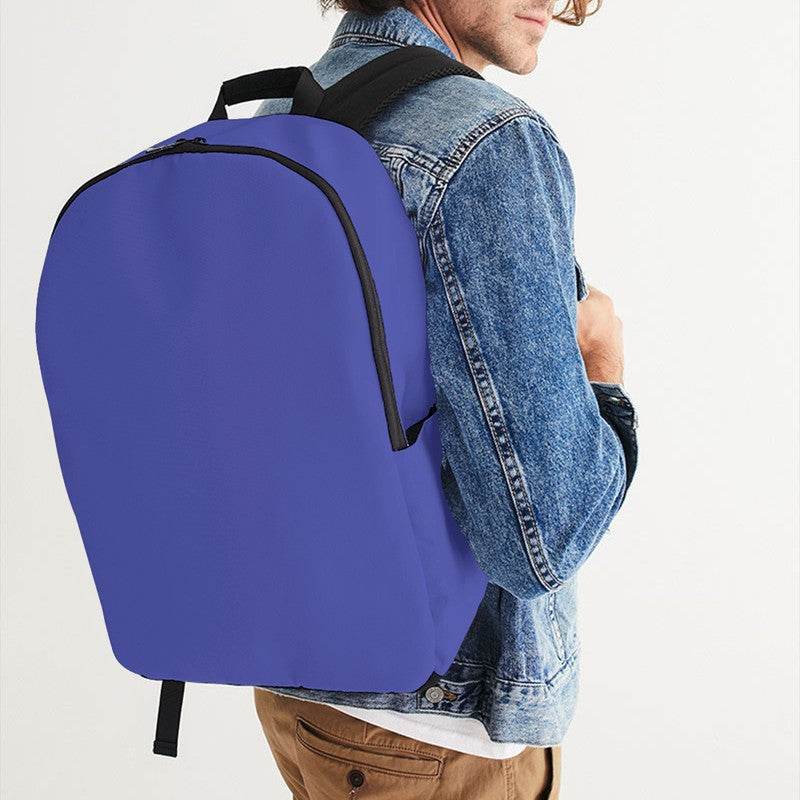 Light Clear Indigo Waterproof Backpack (PUI3-CL-LI) - Man CloseUp