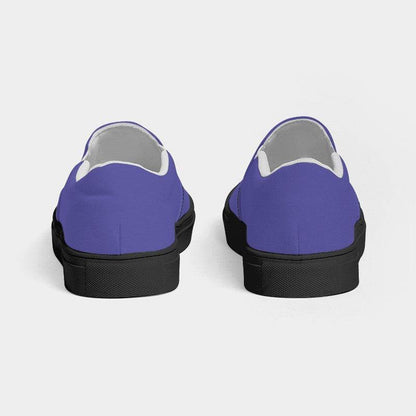 Light Clear Indigo Women's Slip-On Canvas Sneakers (PUI2-CL-LI) - Back