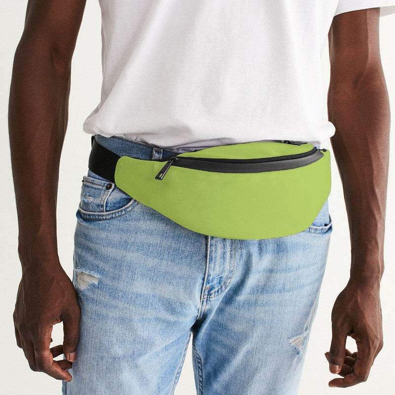 Light Clear Lime Belt Bag (L-CL-LI) - Man Front CloseUp