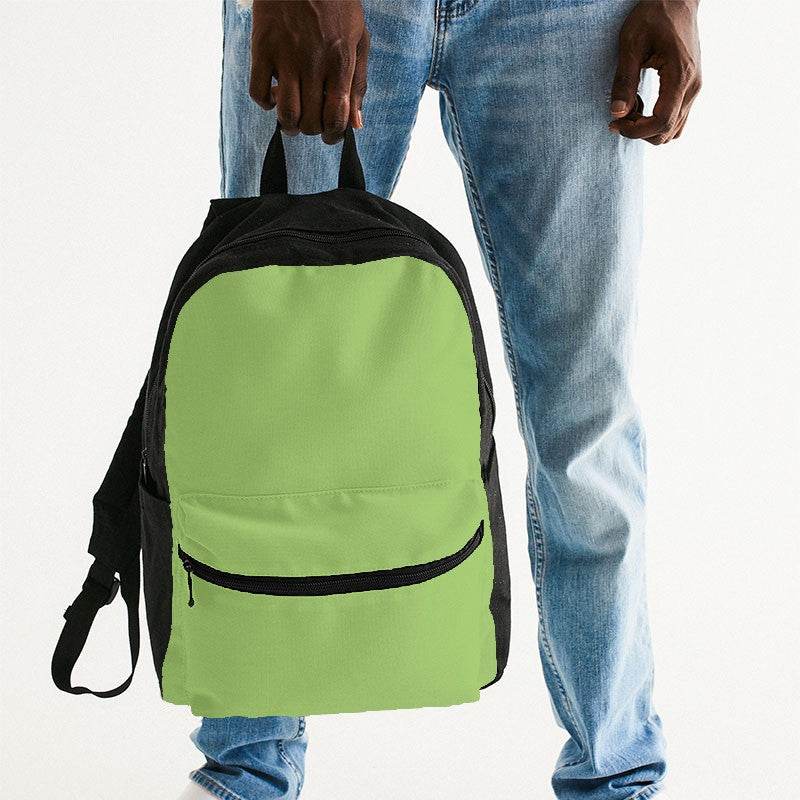 Light Clear Lime Canvas Backpack (GL3-CL-LI) - Man Holding