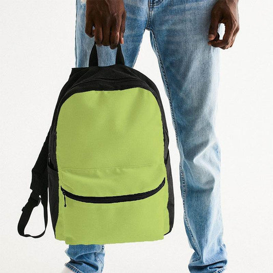 Light Clear Lime Canvas Backpack (L-CL-LI) - Man Holding