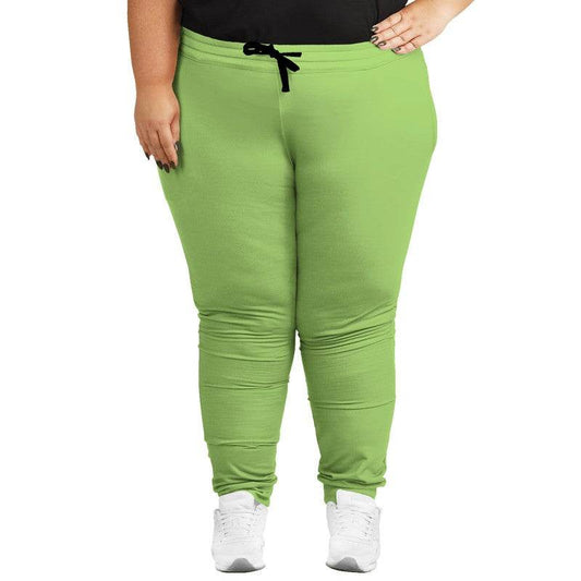 Light Clear Lime Joggers PLUS (GL3-CL-LI) - Woman Front PLUS