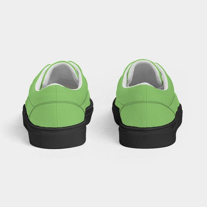 Light Clear Lime Men's Canvas Sneakers (GL2-CL-LI) - Back