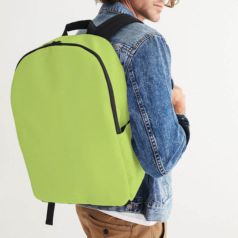 Light Clear Lime Waterproof Backpack (L-CL-LI) - Man CloseUp