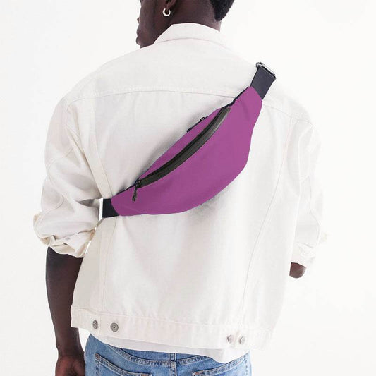 Light Clear Magenta Belt Bag (PIM3-CL-LI) - Man Back