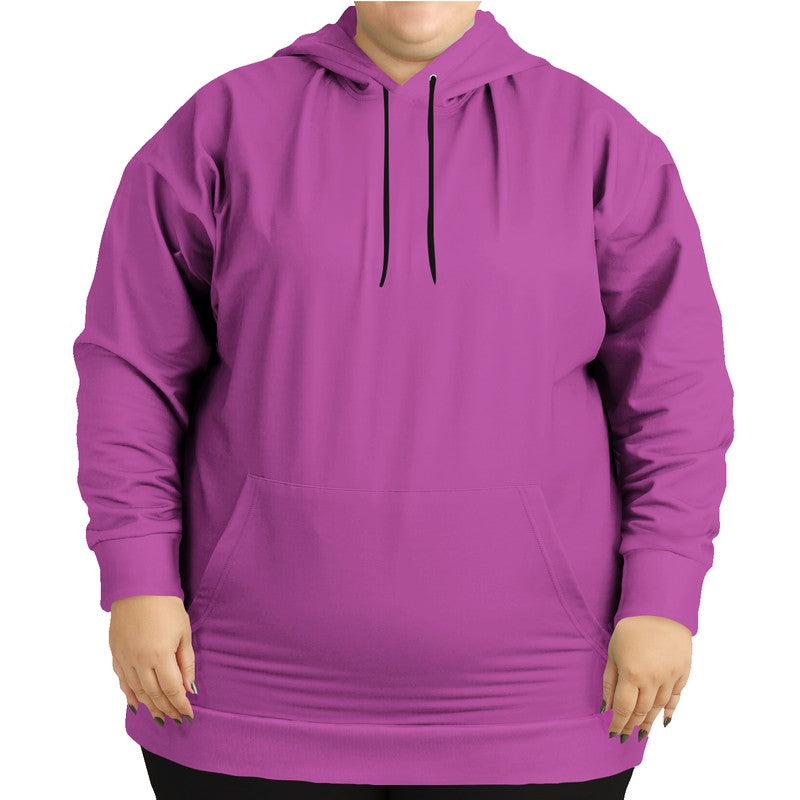 Light Clear Magenta Hoodie PLUS (PIM3-CL-LI) - Woman Front PLUS