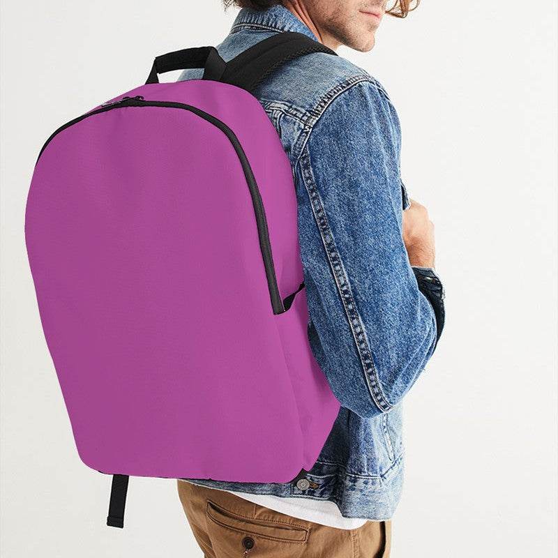 Light Clear Magenta Waterproof Backpack (PIM3-CL-LI) - Man CloseUp