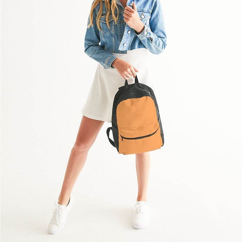 Light Clear Orange Canvas Backpack (O-CL-LI) - Woman