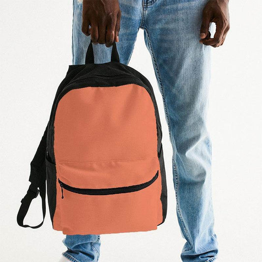 Light Clear Orange Canvas Backpack (OR3-CL-LI) - Man Holding