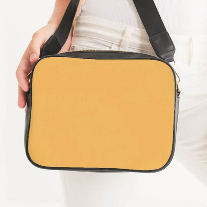 Light Clear Orange Crossbody Bag (YO2-CL-LI) - Woman Front CloseUp