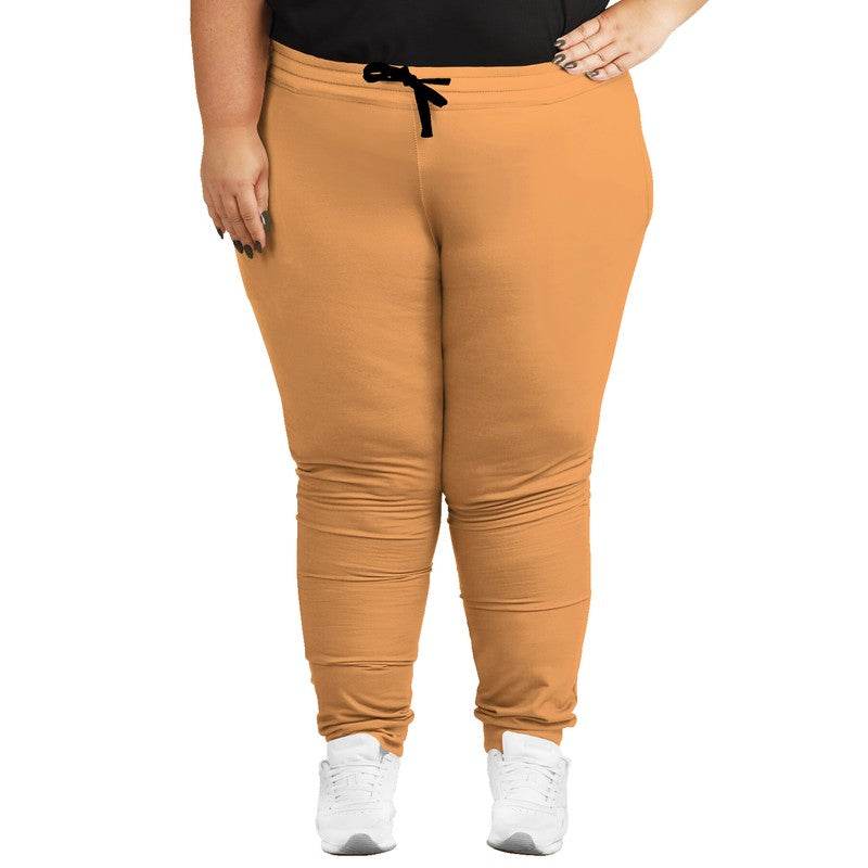Light Clear Orange Joggers PLUS (O-CL-LI) - Woman Front PLUS
