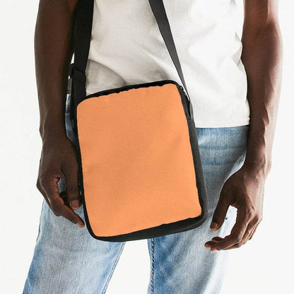 Light Clear Orange Messenger Pouch (OR1-CL-LI) - Man Front CloseUp